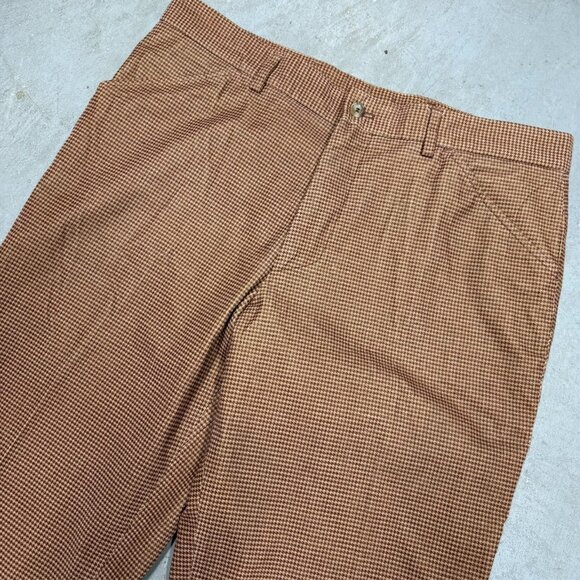 Hugo Boss Corduroy Pants Houndstooth Soft Brown "Newman" Stretch Cotton 36x32 - Picture 2 of 11